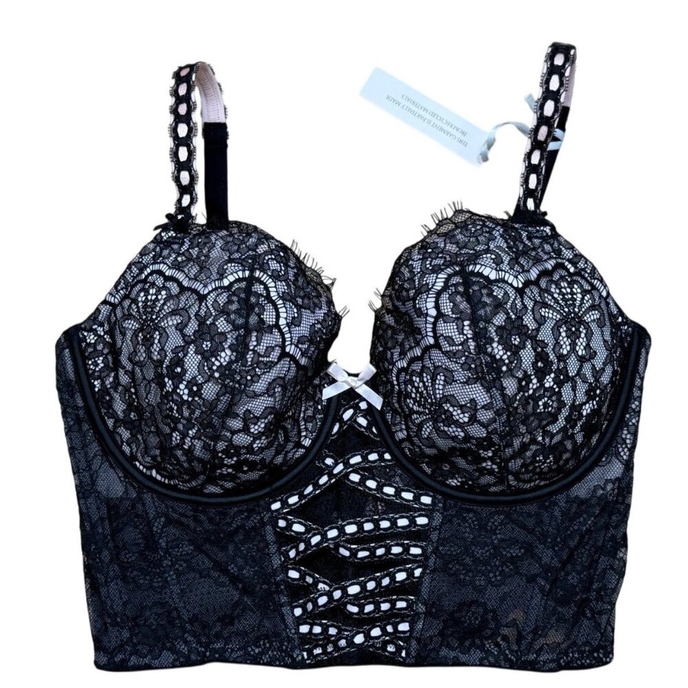 Victorias Secret Dream Angels Lightly Lined Heritage Ribbon Slot Bra Top NWT